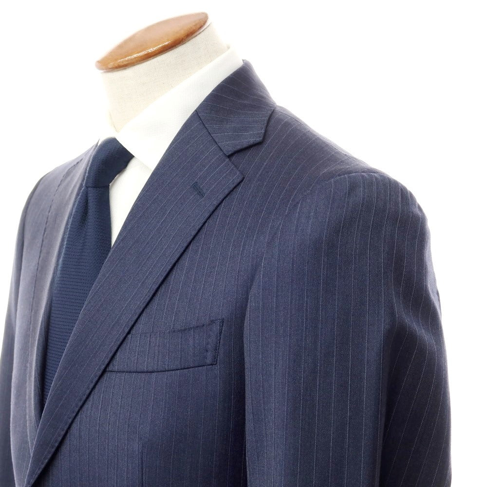 [Used] Paul Stuart Wool Striped 2-Button Suit, Light Navy [Size 46R] [NVY] [A/W] [Condition Rank C] [Men&