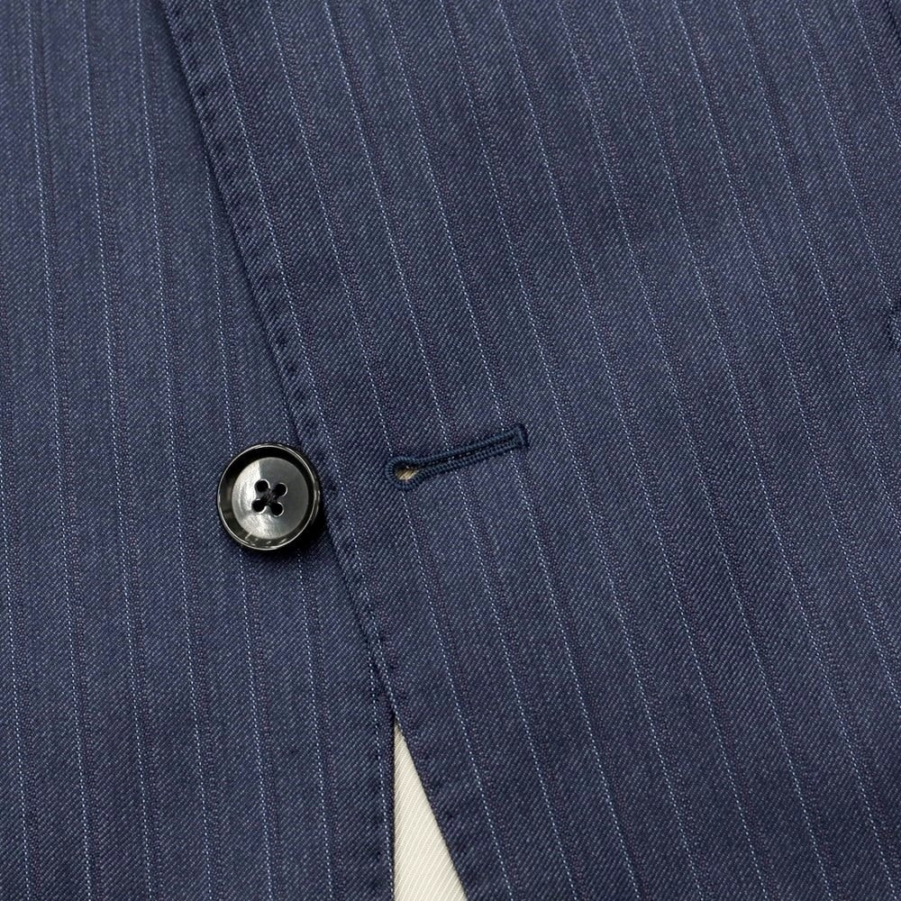 [Used] Paul Stuart Wool Striped 2-Button Suit, Light Navy [Size 46R] [NVY] [A/W] [Condition Rank C] [Men&