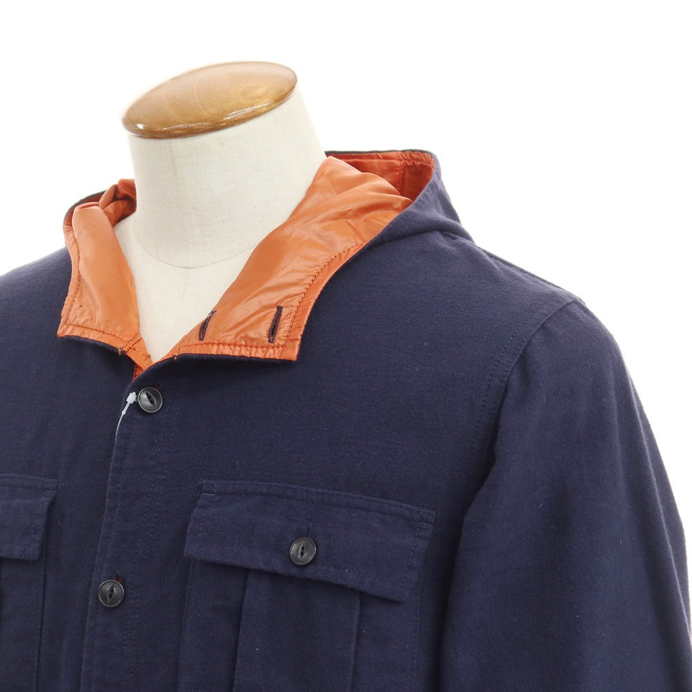 [Used] THE NORTH FACE Cotton flannel hooded shirt blouson, navy [Size M] [NVY] [A/W] [Condition C] [Men&