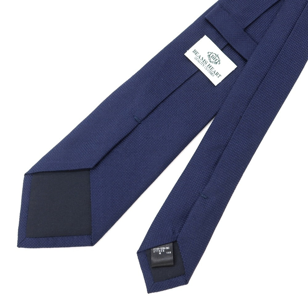 [Used] BEAMS HEART 3-fold silk tie, navy [NVY] [S/S/A/W] [Condition: B] [Men&