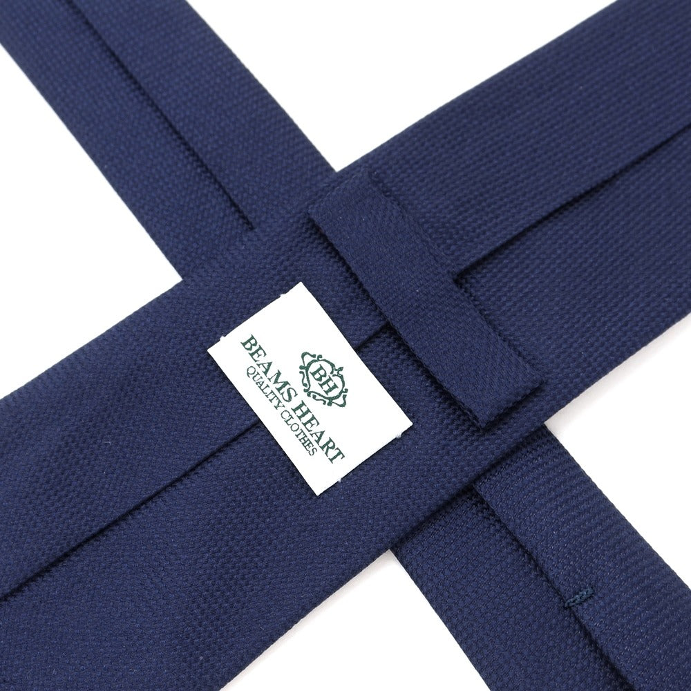 [Used] BEAMS HEART 3-fold silk tie, navy [NVY] [S/S/A/W] [Condition: B] [Men&