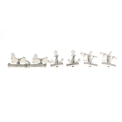 [Used] Valentino Garavani Cufflinks 3-piece set Silver [SIV] [S/S/A/W] [Condition Rank B] ​​[Men&