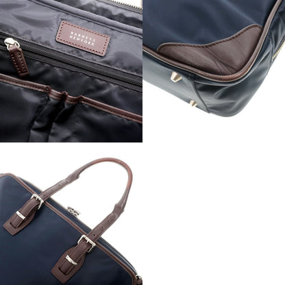 [Used] Barneys New York BARNEYS NEWYORK Nylon Leather Briefcase Navy x Brown [W41xH30xD8.5] [NVY] [S/S/A/W] [Condition Rank B] ​​[Men&