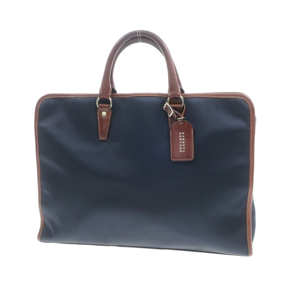 [Used] PORTER 10th Anniversary Barneys New York Exclusive Nylon Leather Briefcase Navy x Brown [W42.5xH30xD7.5] [NVY] [S/S/A/W] [Condition Rank C] [Men&