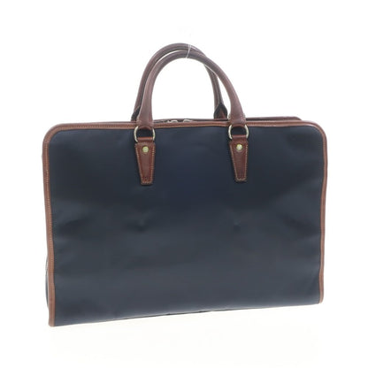 [Used] PORTER 10th Anniversary Barneys New York Exclusive Nylon Leather Briefcase Navy x Brown [W42.5xH30xD7.5] [NVY] [S/S/A/W] [Condition Rank C] [Men&