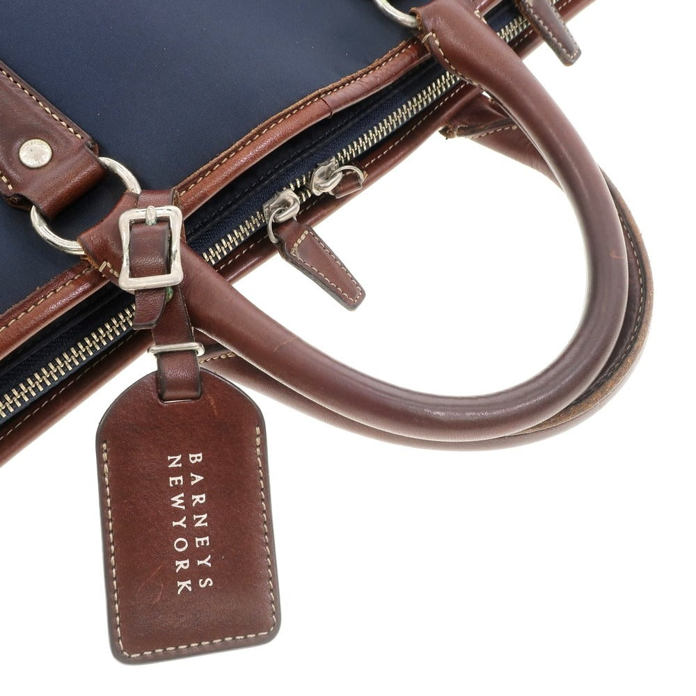 [Used] PORTER 10th Anniversary Barneys New York Exclusive Nylon Leather Briefcase Navy x Brown [W42.5xH30xD7.5] [NVY] [S/S/A/W] [Condition Rank C] [Men&