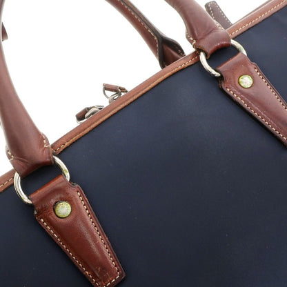 [Used] PORTER 10th Anniversary Barneys New York Exclusive Nylon Leather Briefcase Navy x Brown [W42.5xH30xD7.5] [NVY] [S/S/A/W] [Condition Rank C] [Men&