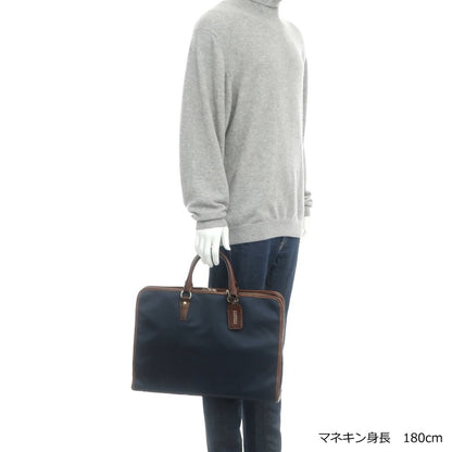 [Used] PORTER 10th Anniversary Barneys New York Exclusive Nylon Leather Briefcase Navy x Brown [W42.5xH30xD7.5] [NVY] [S/S/A/W] [Condition Rank C] [Men&