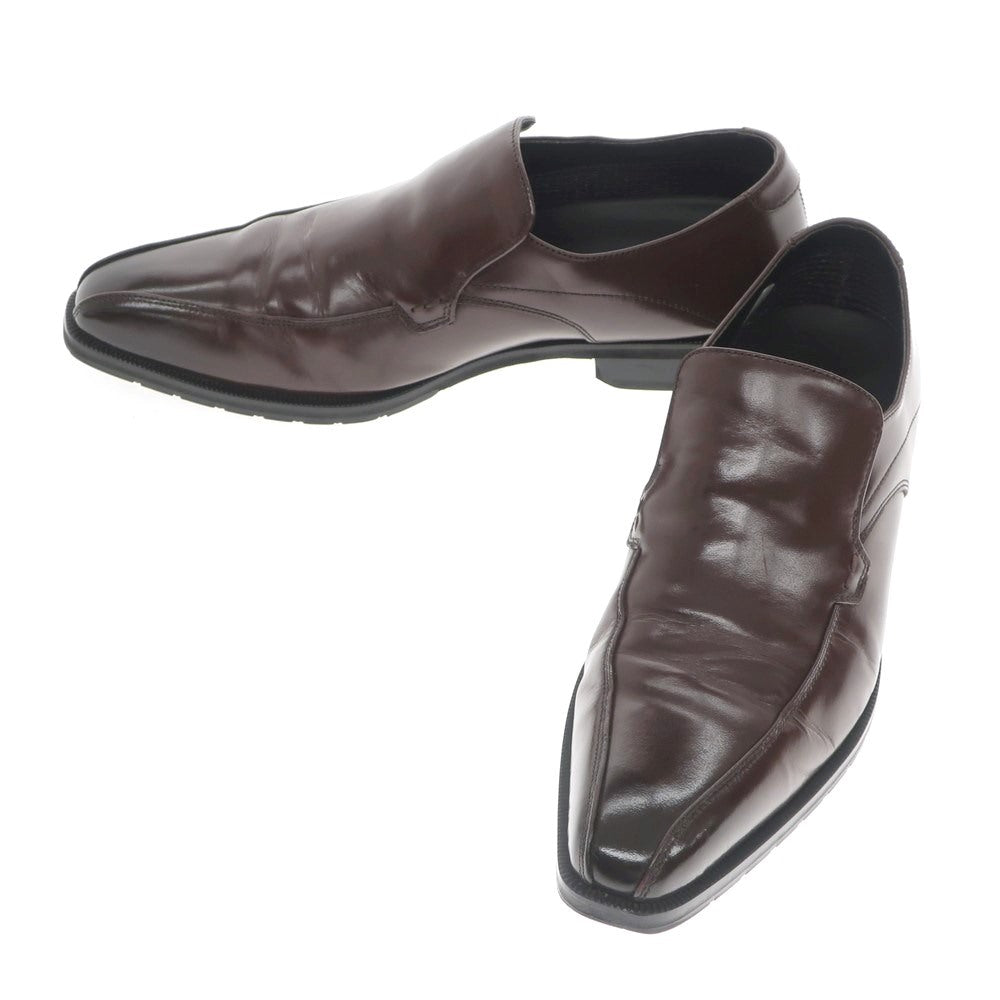 【中古】マドラス MADRAS スワールモカシン ロングノーズ ローファー ブラウン【サイズ24.5EEE】【BRW】【S/S/A/W】【状態ランクB】【メンズ】【769080】