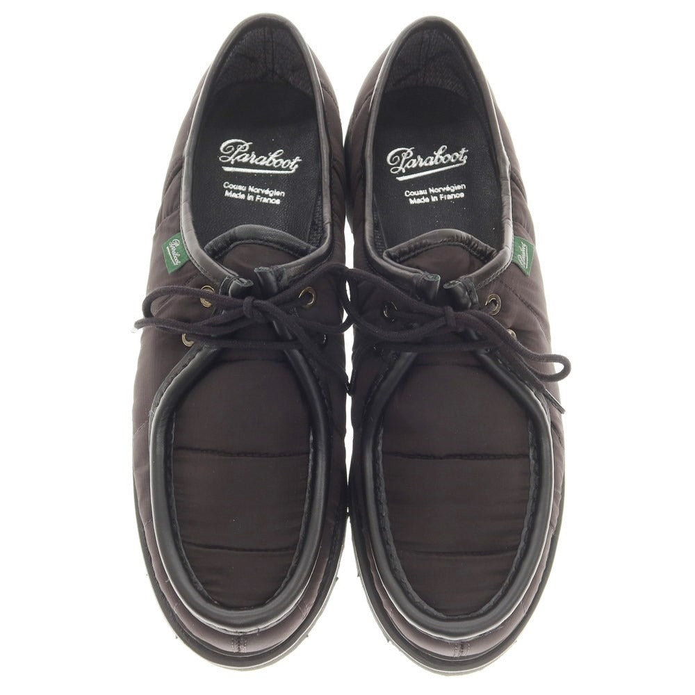 【中古】【未使用】パラブーツ Paraboot MICHAEL DOUDOUNE リップストップナイロン チロリアンシューズ ブラック【サイズ42】【BLK】【S/S/A/W】【状態ランクS】【メンズ】【769069】