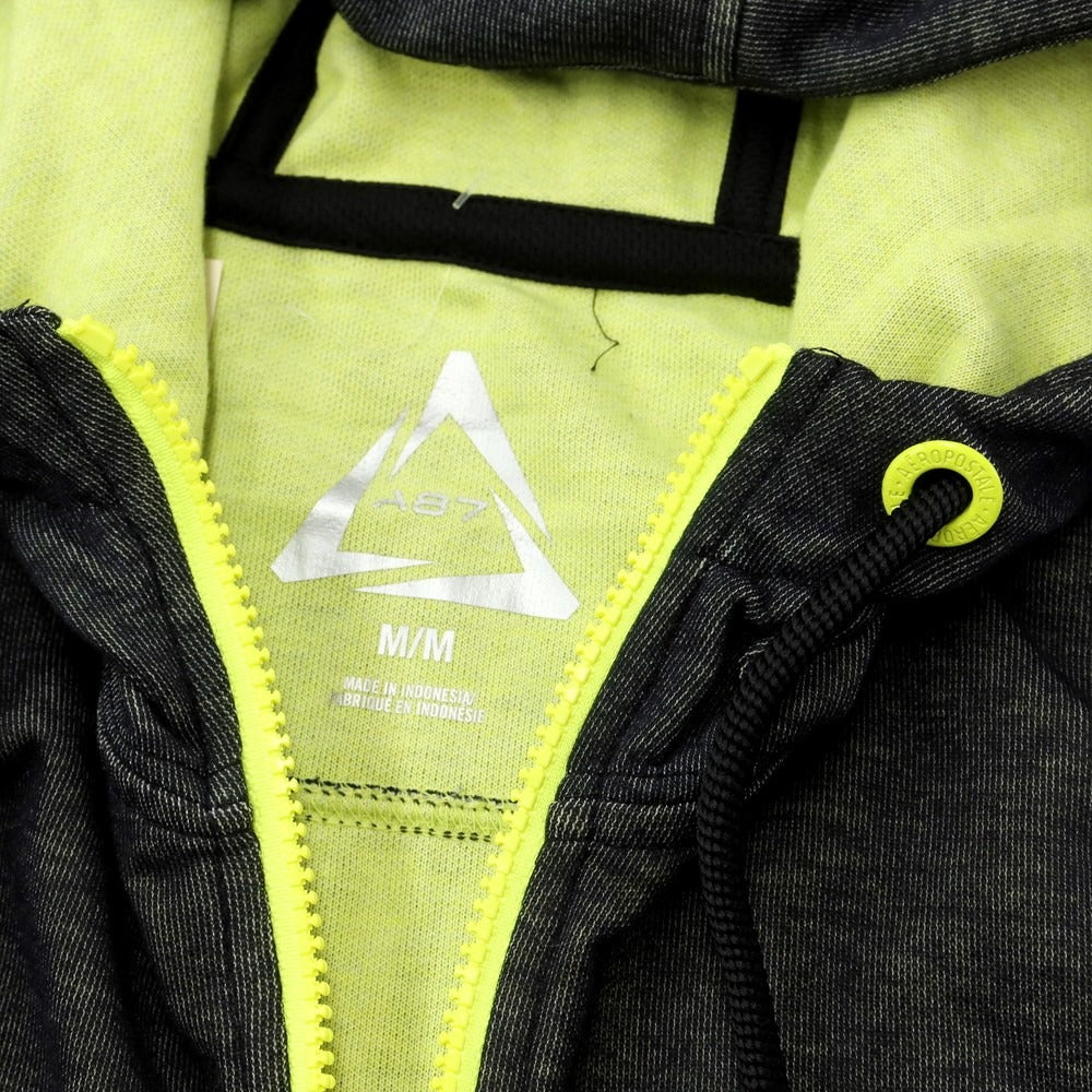 [Used] [Unused] AEROPOSTALE Cotton Zip-up Hoodie Black x Fluorescent Green [Size M] [NVY] [S/S] [Condition Rank S] [Men&