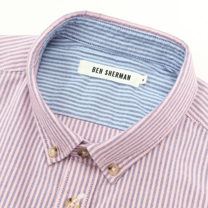 [Used] [Unused] Ben Sherman Oxford Stripe BD Shirt Pink x Navy [Size M] [PNK] [S/S/A/W] [Condition Rank S] [Men&