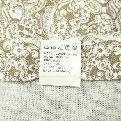 [Used] LUCIANO BRANDI Paisley pattern horizontal collar shirt, ash brown x white [Size 40] [BRW] [S/S/A/W] [Condition Rank A] [Men&