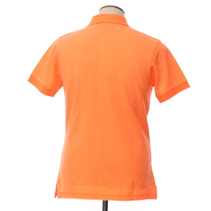 [Used] Hydrogen Bronzaji Pique Cotton Pile Patch Short Sleeve Polo Shirt Fluorescent Orange [Size M] [ORG] [S/S] [Condition Rank B] ​​[Men&