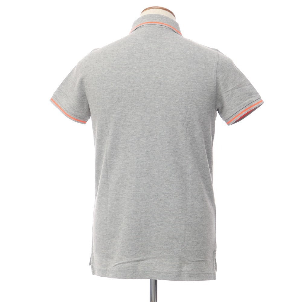 [Used] [Unused] Psycho Bunny Cotton Embroidered Short Sleeve Polo Shirt Gray x Fluorescent Orange [Size 3] [GRY] [S/S] [Condition Rank S] [Men&
