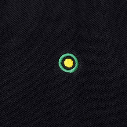 【中古】バクタ Bukta 鹿の子コットン 半袖ポロシャツ ブラックxグリーン【サイズM】【BLK】【S/S】【状態ランクA】【メンズ】【769184】