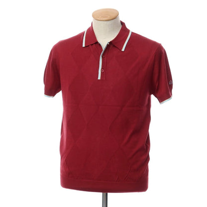[Used] Merc London High Gauge Cotton Rayon Short Sleeve Polo Knit Burgundy [Size S] [RED] [S/S] [Condition Rank A] [Men&