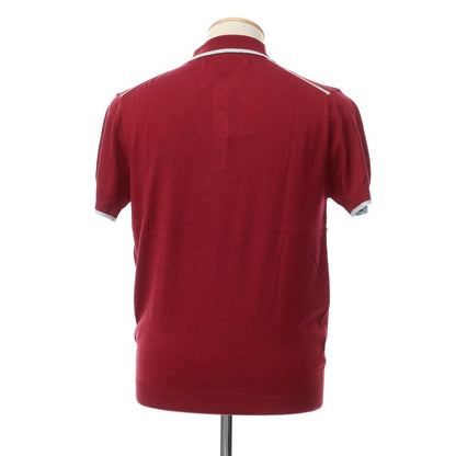 [Used] Merc London High Gauge Cotton Rayon Short Sleeve Polo Knit Burgundy [Size S] [RED] [S/S] [Condition Rank A] [Men&