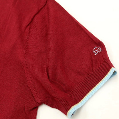 [Used] Merc London High Gauge Cotton Rayon Short Sleeve Polo Knit Burgundy [Size S] [RED] [S/S] [Condition Rank A] [Men&