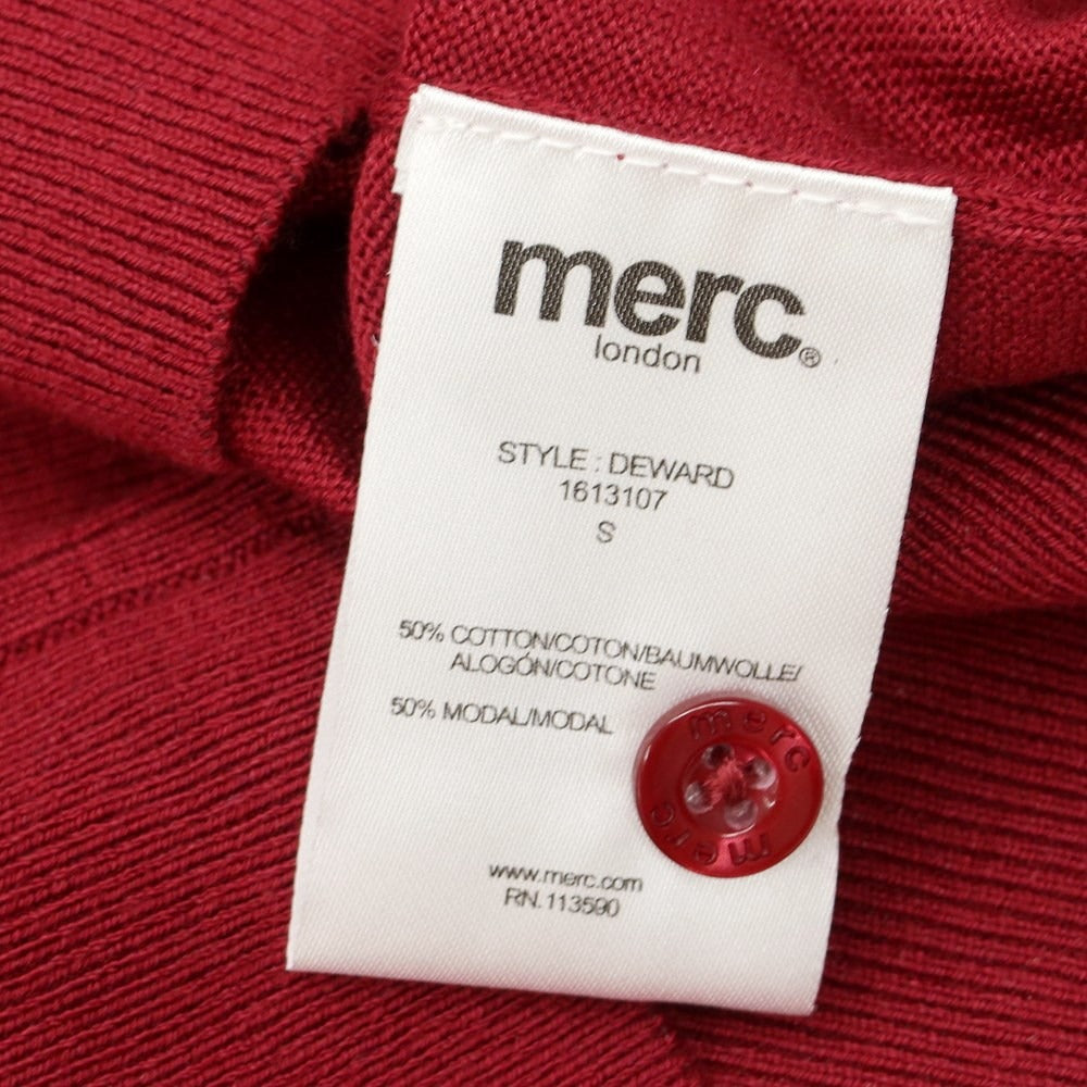 [Used] Merc London High Gauge Cotton Rayon Short Sleeve Polo Knit Burgundy [Size S] [RED] [S/S] [Condition Rank A] [Men&