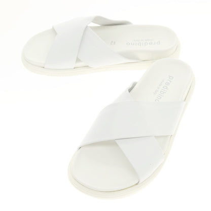 [Used] PREDEIBINO Leather Cross Strap Sandals White [Size 41] [WHT] [S/S] [Condition Rank A] [Men&