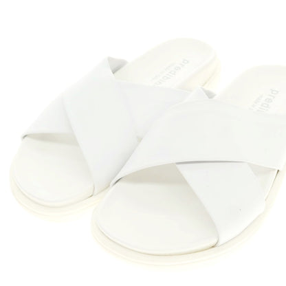 [Used] PREDEIBINO Leather Cross Strap Sandals White [Size 41] [WHT] [S/S] [Condition Rank A] [Men&