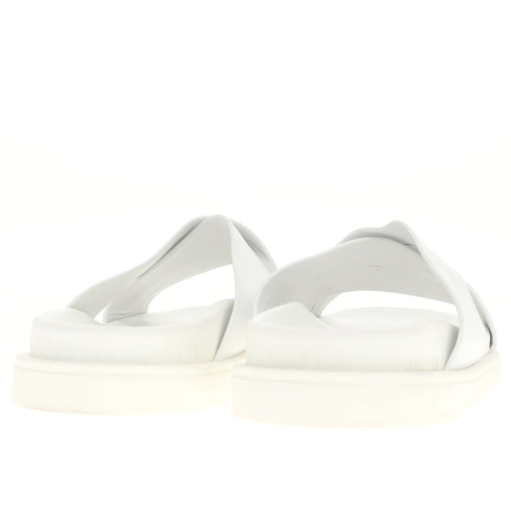 [Used] PREDEIBINO Leather Cross Strap Sandals White [Size 41] [WHT] [S/S] [Condition Rank A] [Men&