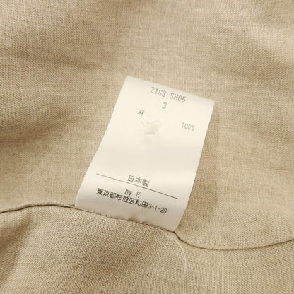 [Used] by H Linen Casual Shirt Beige [Size 3] [BEI] [S/S] [Condition Rank C] [Men&