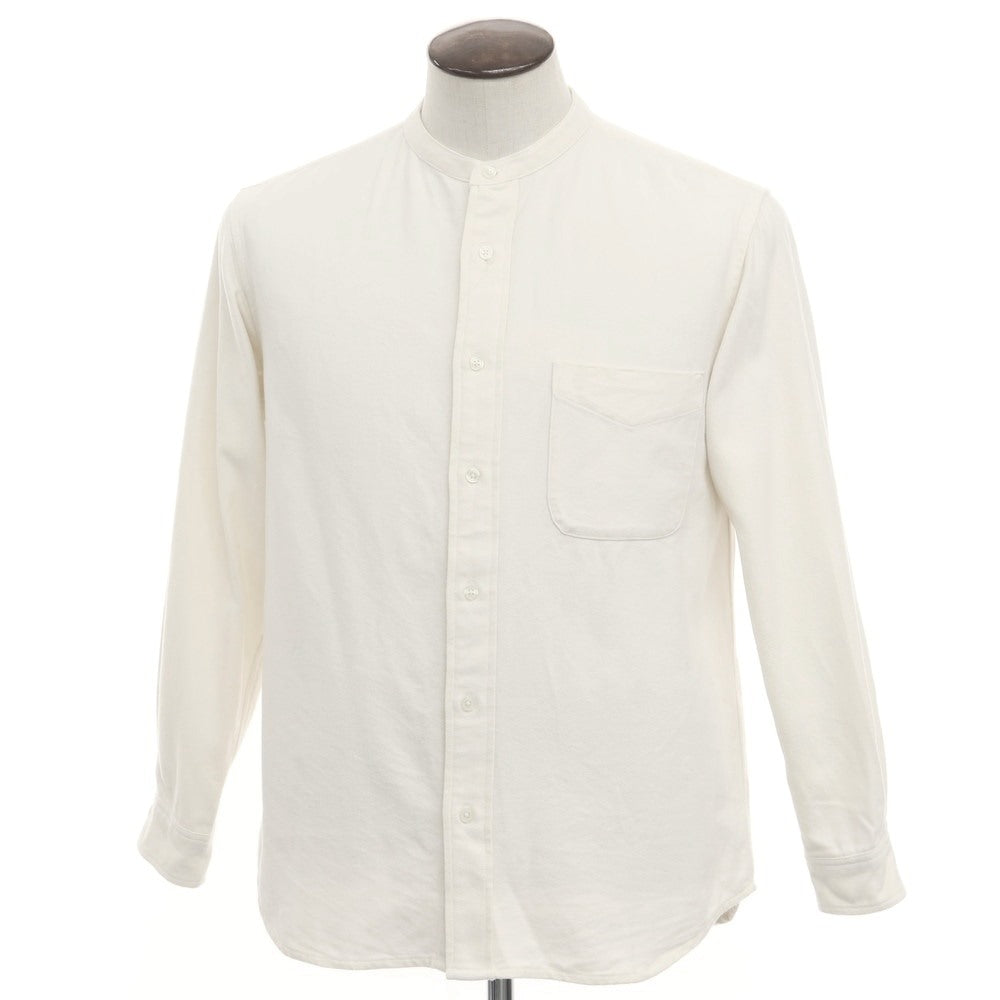 [Used] INHERIT Cotton Polyester Band Collar Shirt Off White [Size L] [WHT] [A/W] [Condition Rank B] ​​[Men&