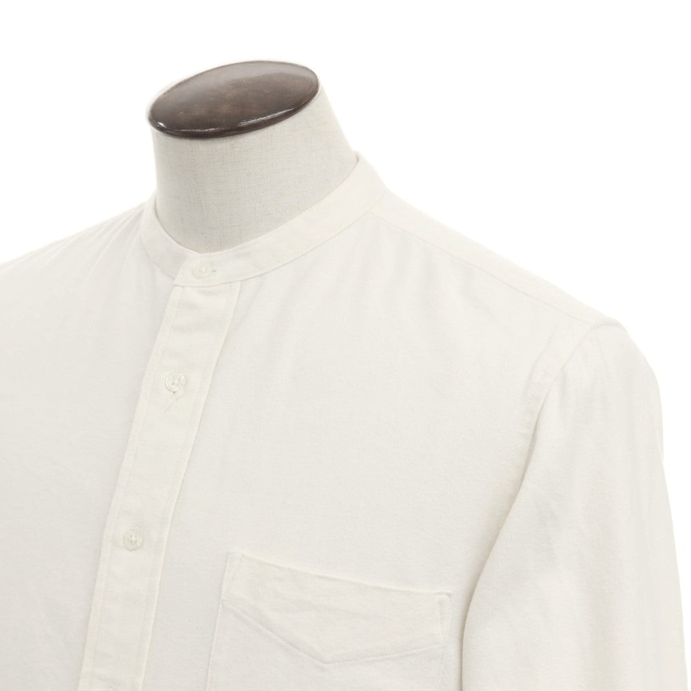 [Used] INHERIT Cotton Polyester Band Collar Shirt Off White [Size L] [WHT] [A/W] [Condition Rank B] ​​[Men&