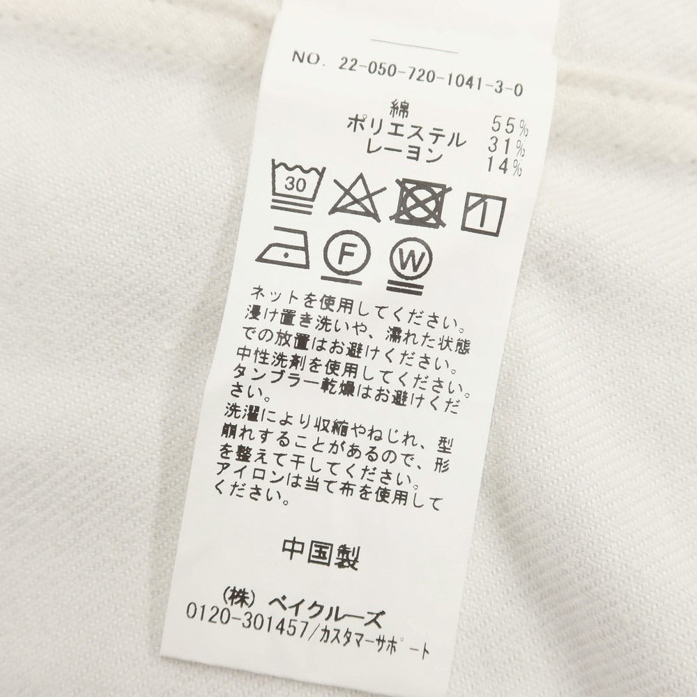 [Used] INHERIT Cotton Polyester Band Collar Shirt Off White [Size L] [WHT] [A/W] [Condition Rank B] ​​[Men&