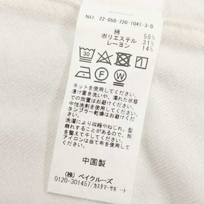 [Used] INHERIT Cotton Polyester Band Collar Shirt Off White [Size L] [WHT] [A/W] [Condition Rank B] ​​[Men&