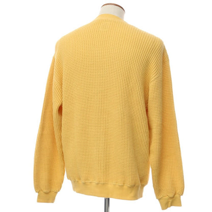 [Used] SALSA KNIT Mid-gauge cotton crew neck knit Yellow [Size FREE] [YEL] [S/S] [Condition B] [Men&