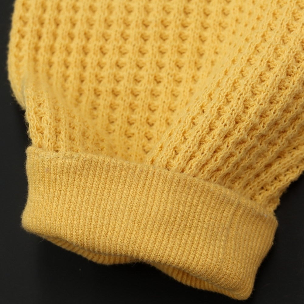 [Used] SALSA KNIT Mid-gauge cotton crew neck knit Yellow [Size FREE] [YEL] [S/S] [Condition B] [Men&