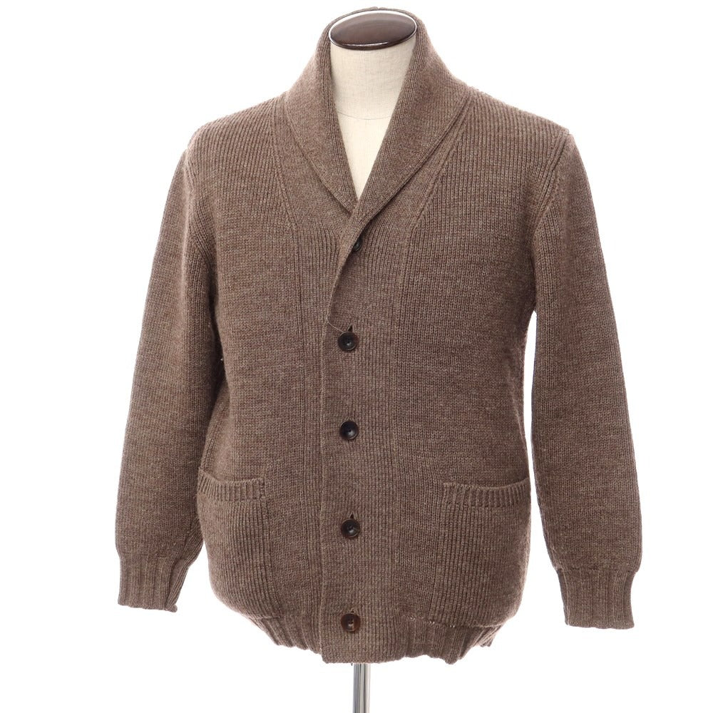 【中古】コムアーチ comm.arch. ウール ショールカラー カーディガン アッシュブラウン【サイズ4】【BRW】【A/W】【状態ランクB】【メンズ】【768990】