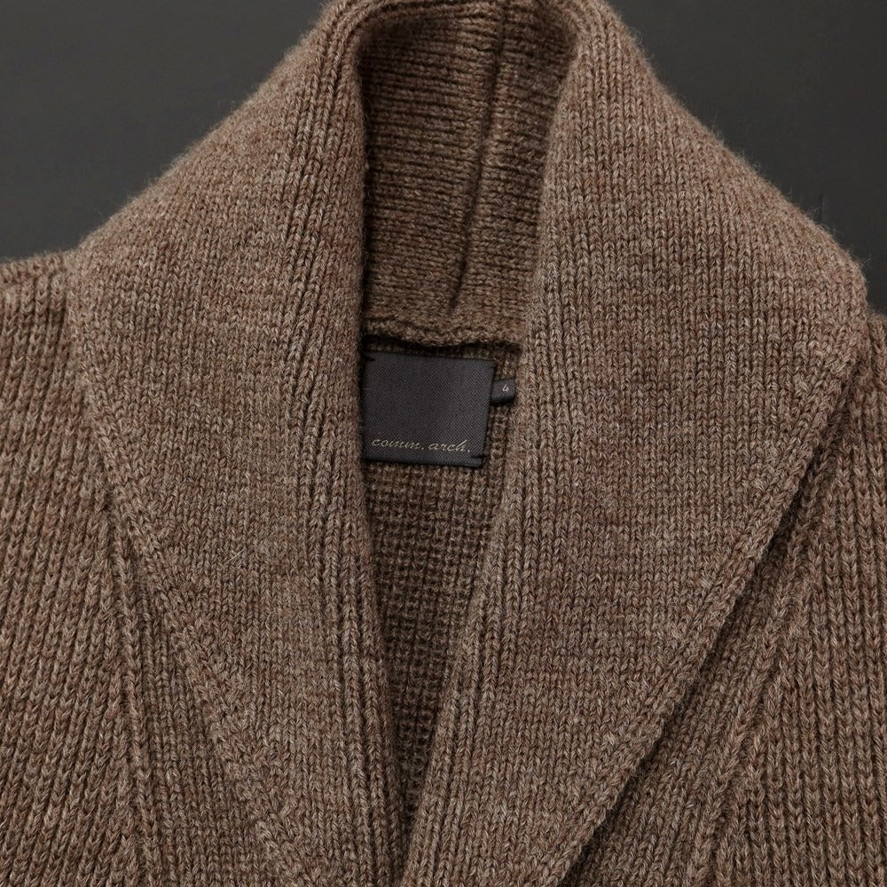 [Used] comm.arch. Wool shawl collar cardigan, ash brown [Size 4] [BRW] [A/W] [Condition rank B] ​​[Men&