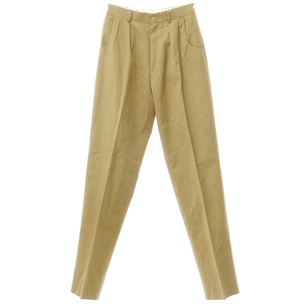 [Used] [Unused] NEAT Leshop Exclusive x CARUSO Cotton Linen Slacks Pants Beige [Size 42] [BEI] [S/S] [Condition Rank S] [Men&