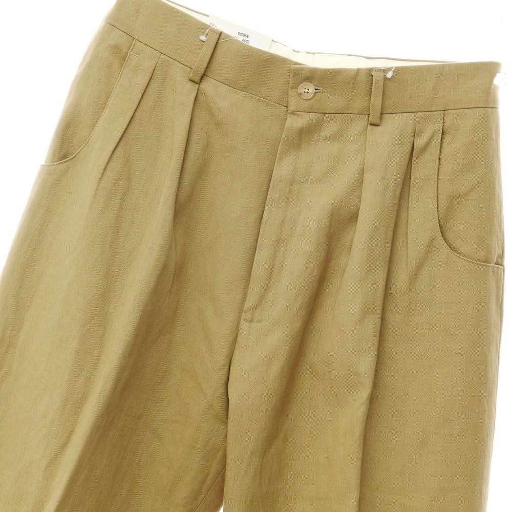 [Used] [Unused] NEAT Leshop Exclusive x CARUSO Cotton Linen Slacks Pants Beige [Size 42] [BEI] [S/S] [Condition Rank S] [Men&