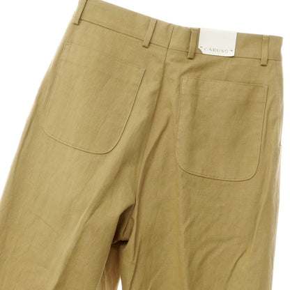 [Used] [Unused] NEAT Leshop Exclusive x CARUSO Cotton Linen Slacks Pants Beige [Size 42] [BEI] [S/S] [Condition Rank S] [Men&