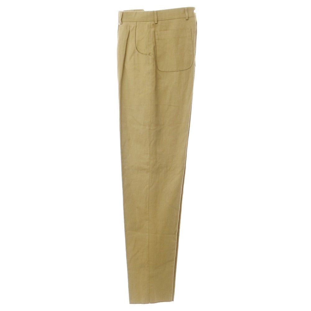 [Used] [Unused] NEAT Leshop Exclusive x CARUSO Cotton Linen Slacks Pants Beige [Size 42] [BEI] [S/S] [Condition Rank S] [Men&