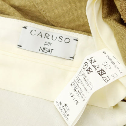 [Used] [Unused] NEAT Leshop Exclusive x CARUSO Cotton Linen Slacks Pants Beige [Size 42] [BEI] [S/S] [Condition Rank S] [Men&