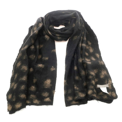 [Used] SILVANA MANETTI Cashmere Silk Camel Stole Black x Beige [Condition Rank B] ​​[Unisex]