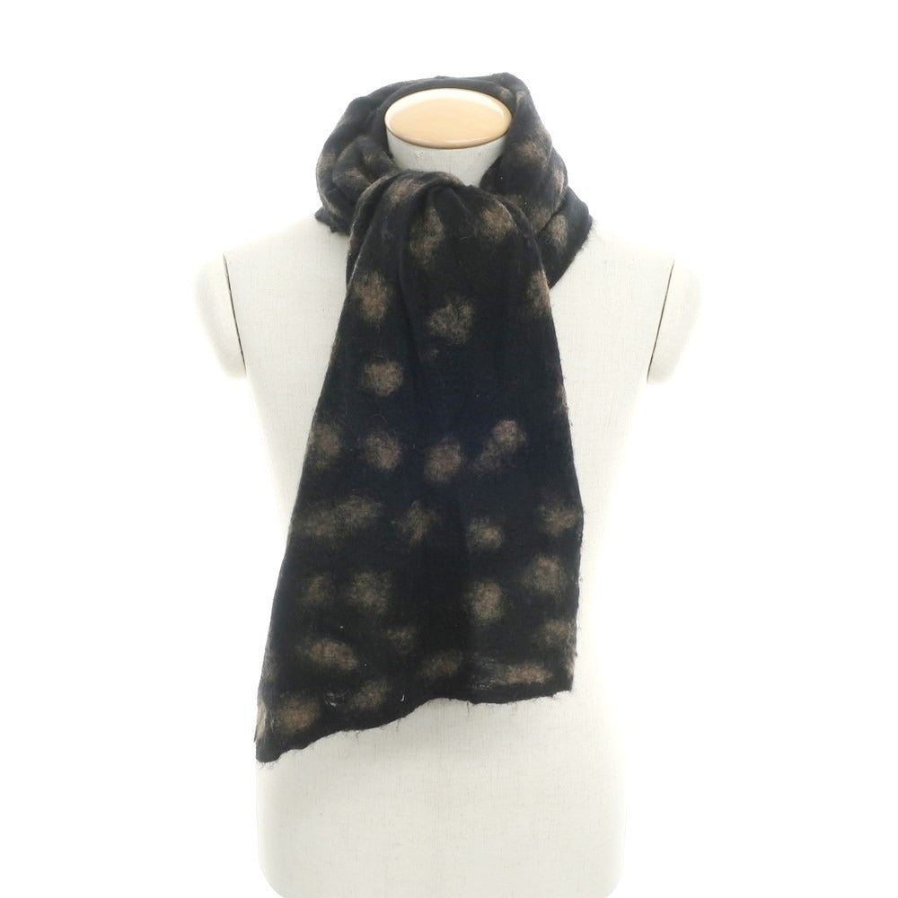 [Used] SILVANA MANETTI Cashmere Silk Camel Stole Black x Beige [Condition Rank B] ​​[Unisex]