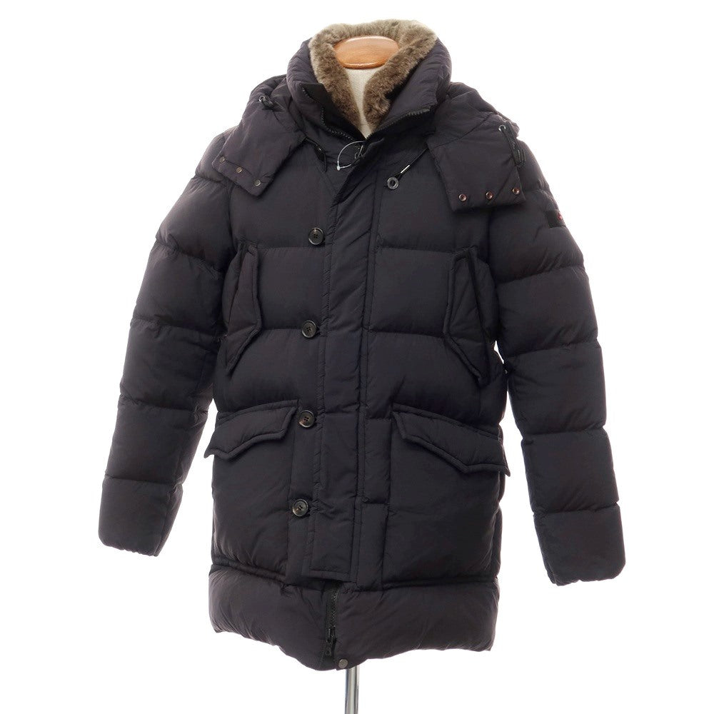 【中古】ピューテリー PEUTEREY ナイロン ファーダウンコート ダークネイビー【サイズM】【NVY】【A/W】【状態ランクB】【メンズ】【768973】