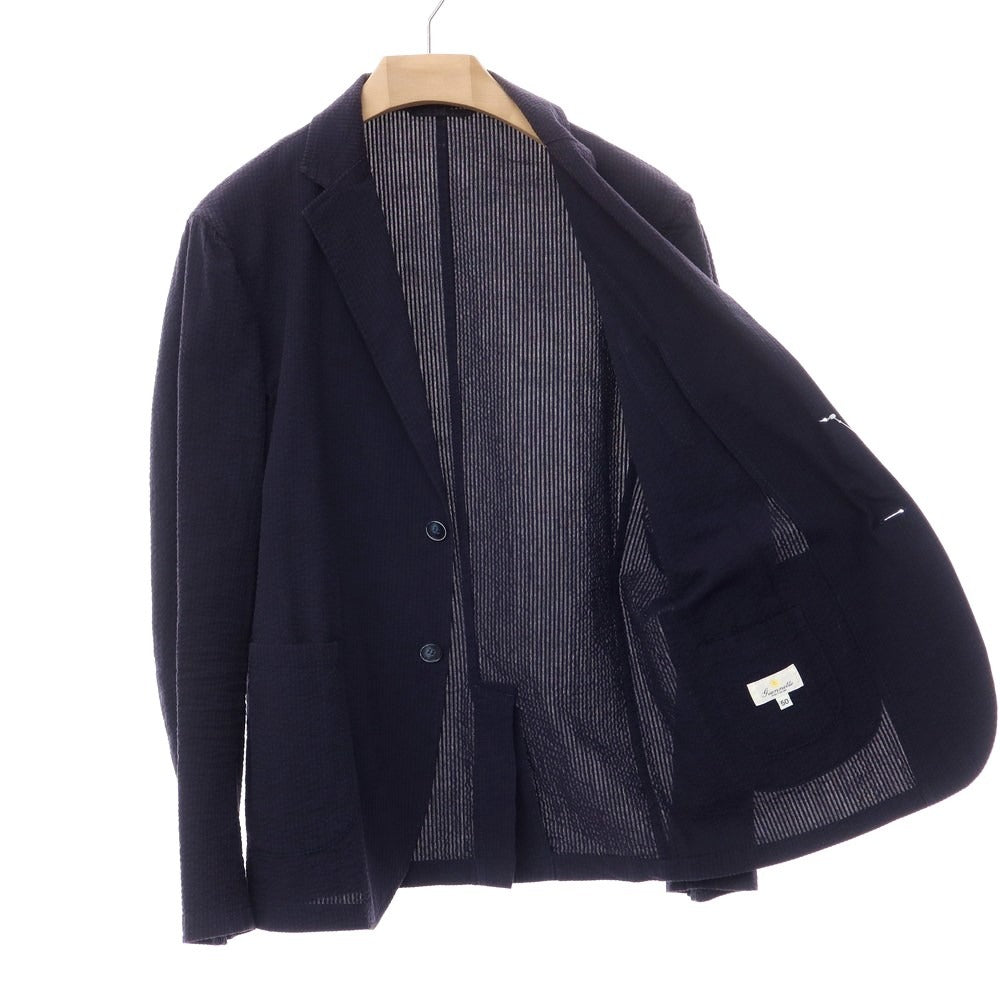 [Used] Giannetto Cotton Soccer 2B Casual Jacket Navy [Size 50] [NVY] [S/S] [Condition Rank D] [Men&
