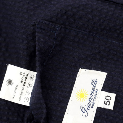 [Used] Giannetto Cotton Soccer 2B Casual Jacket Navy [Size 50] [NVY] [S/S] [Condition Rank D] [Men&