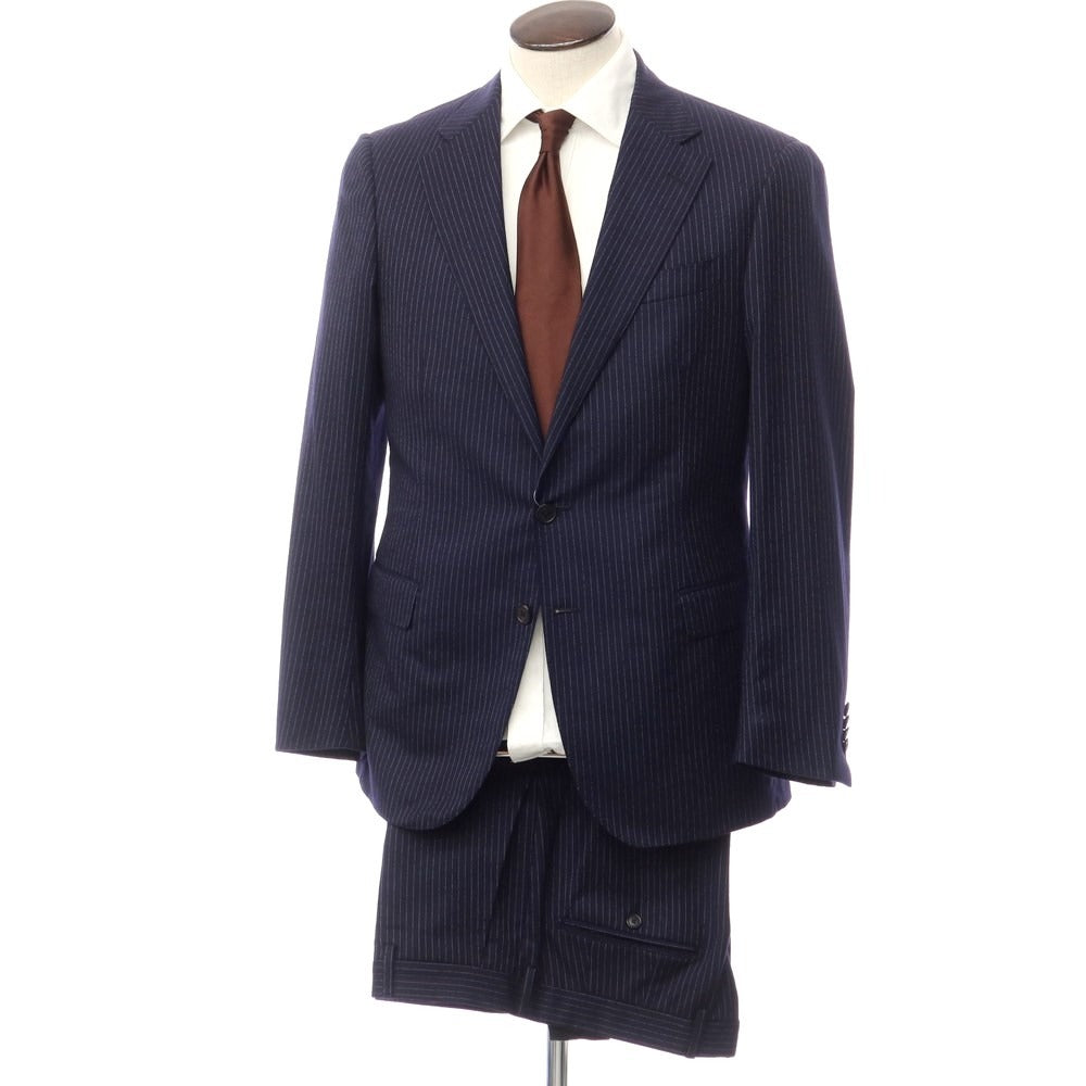 [Used] Gian Franco Bommezzadri ESTNATION exclusive wool striped two-button suit, navy [size 48] [NVY] [A/W] [Condition rank C] [Men&