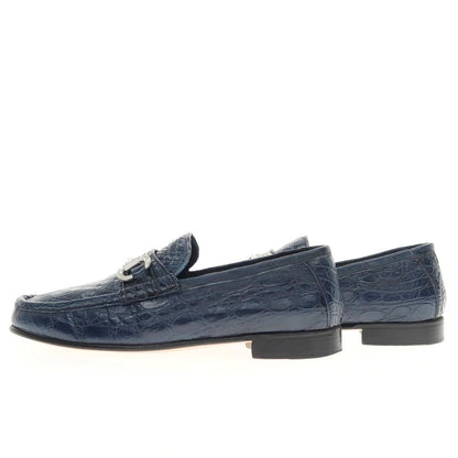 [Used] PMA Crocodile Leather Bit Loafers Navy [Size 6] [NVY] [S/S/A/W] [Condition Rank B] ​​[Men&