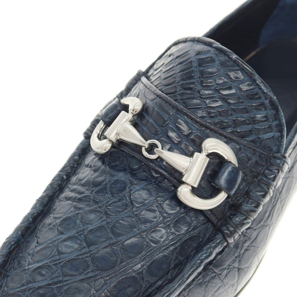 [Used] PMA Crocodile Leather Bit Loafers Navy [Size 6] [NVY] [S/S/A/W] [Condition Rank B] ​​[Men&