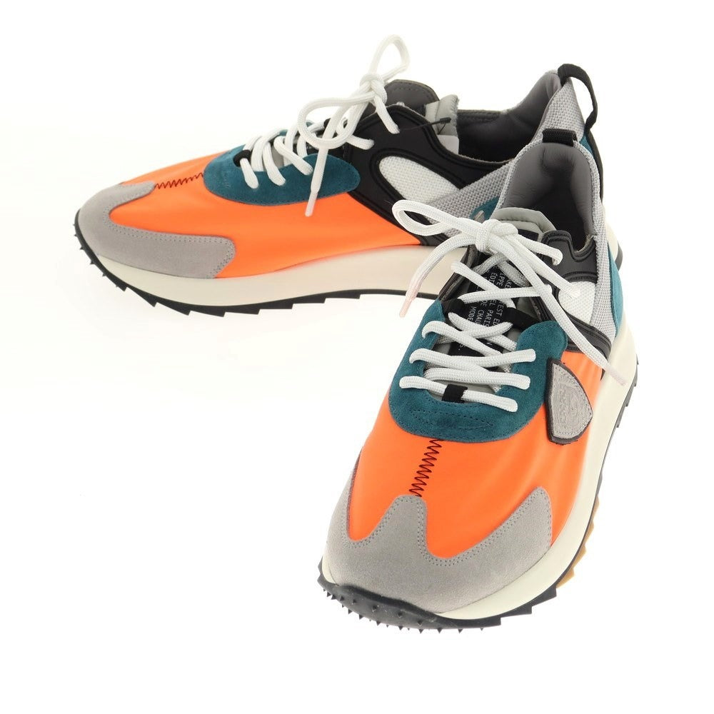 [New Outlet] Philippe Model ROYA WP5 Sneakers Grey x Orange [Size 40] [GRY] [S/S/A/W] [Condition Rank N-] [Men&